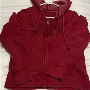Lucky Brand 🍀 hooded sweat shirt zipper